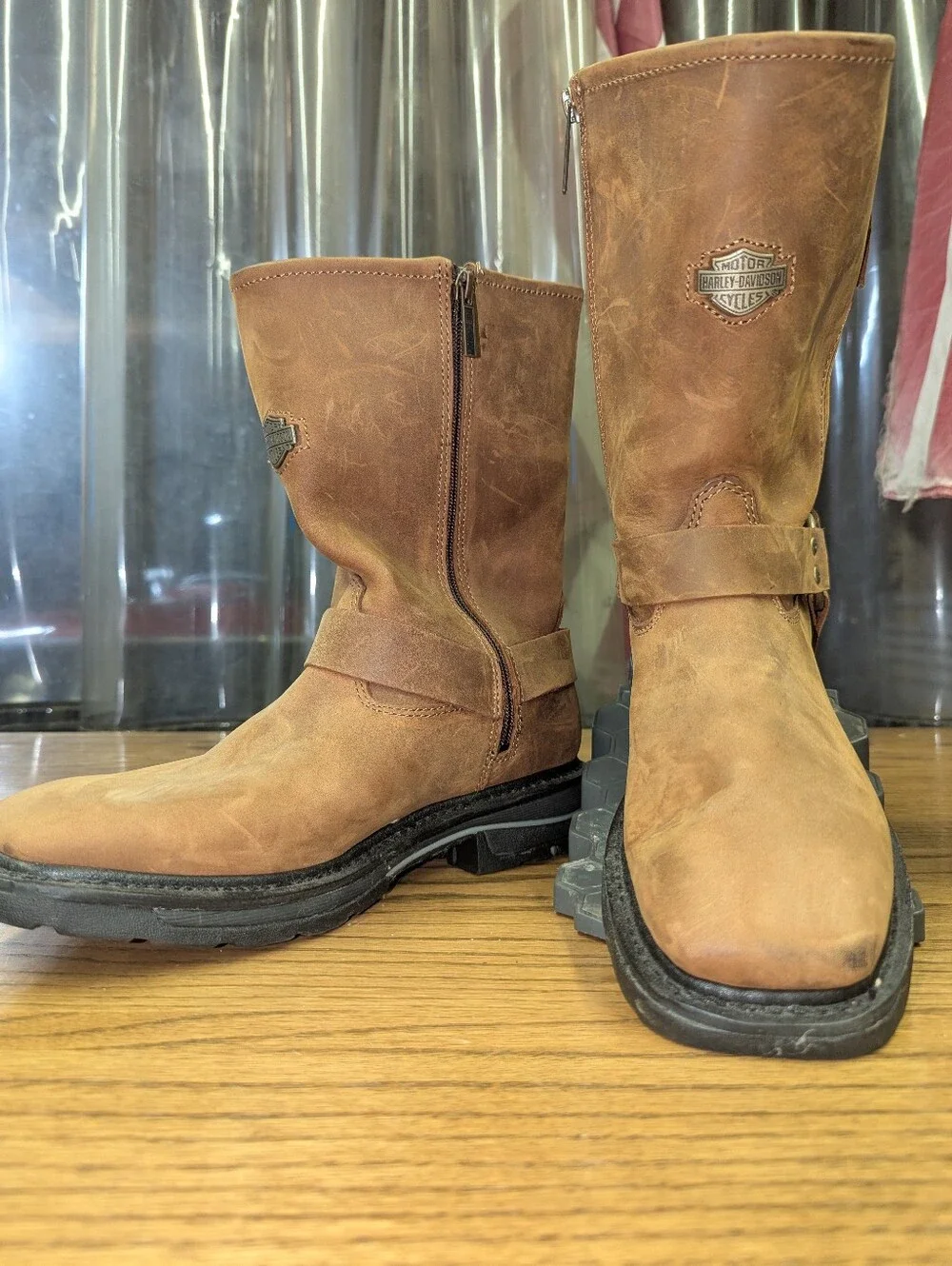 Harley Davidson Brown Leather Boots  Mens 10
